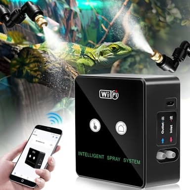 Lieberwell Humidificateur pour Reptiles, Brumisateur Terrarium, Humidificateur Terrarium, Intelligent pour Reptiles, Automatique Humidificateur pour Terrarium/Amphibiens/Rainforest