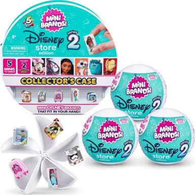 5 Surprise Mini Brands Disney Store Series 2 Mystery Capsule Collectible Toy - Combo Pack (Coque Collector & 3 Capsules), MailBox