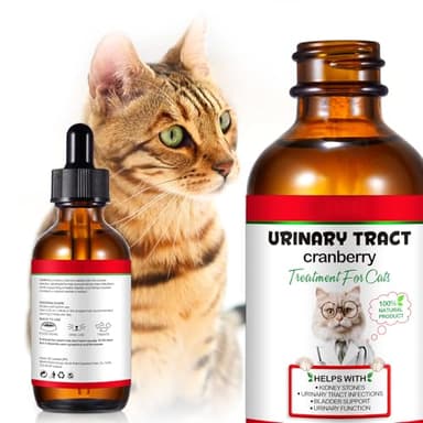 Gouttes De Traitement De L'infection Urinaire Du Chat,2 Fl Oz Gouttes De Réparation De L'Uti De Chat Soutient La Vessie,Pierre Rénale, Santé Pour Les Soins D'urine Pour Les Chats