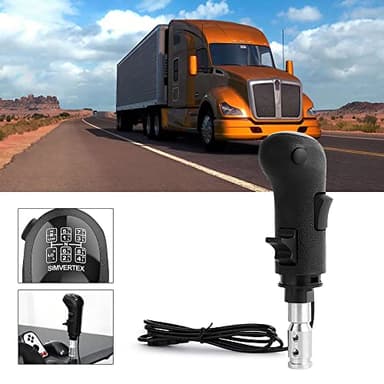 aikeec USB Levier de Vitesse Bouton PC, 18 Vitesses Shifter pour Lo Gitech G29 G27 G25 G920 G923 Thrust Master TH8A, Euro Truck Simulator 2 ETS2 ATS