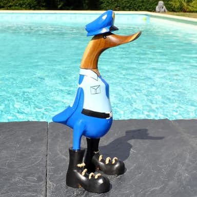 DecorZen Canard Facteur en Bois