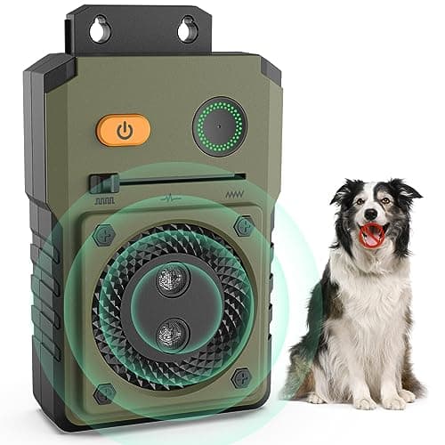 Anti Aboiements Chiens, 3 Réglable Fréquence Ultrasons Dispositifs Anti-aboiements, 50 Pieds Rechargeable Dispositif Dissuasion pour Petits et Grands Chiens Exterieu,anti aboiement chien,ultrason IPX4