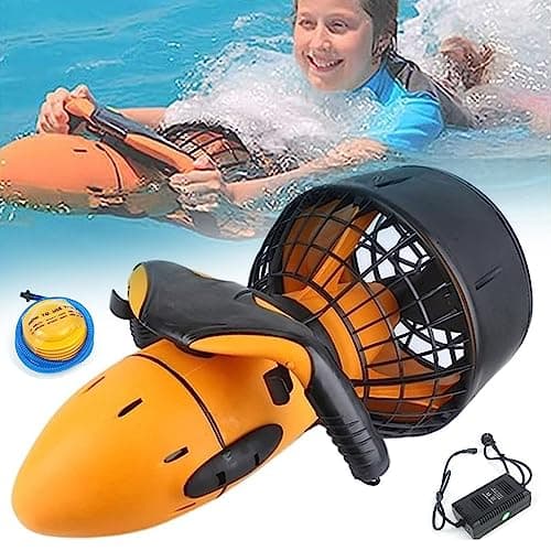 MOXAC Scooter sous-Marin éLectrique 300 W/500 W, Scooter Mer à HéLice sous-Marine à Double Vitesse éTanche à 3,7 Mph, pour La PlongéE sous-Marine, La PlongéE avec Tuba, Les Aventures Piscine,300W
