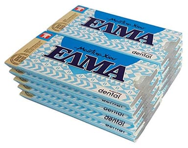 ELMA - Dental - Chewing gum au mastic de Chios (enrichi en calcium et fluor) - Lot de 10