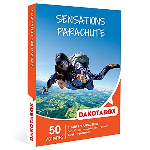 Dakotabox - Coffret cadeau Sensations parachute - Idée cadeau aventure - Un saut en parachute pour 1 personne
