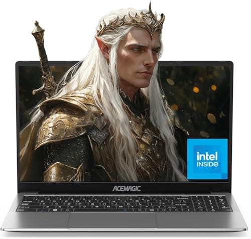 ACEMAGIC Ordinateur Portable 15,6 Pouces Alder Lake N-95 3.6Ghz 16 Go Ram DDR4 512 Go SSD 1920 x 1080 FHD Pc Portable Bureau BT5.0,WiFi USB3.2 Type C