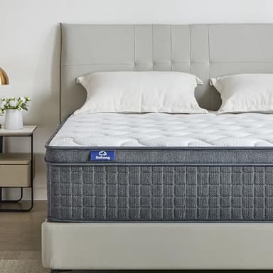 SuiLong Matelas 180x200 26 cm Épaisseur H3 H4,Matelas à Ressorts Ensachés Mousse,Matelas Mémoire de Forme,Hybride Matela 180x200,7 Zone Orthopédique Parfait Soutien-Matelas de Lit d'Adulte et d'enfant