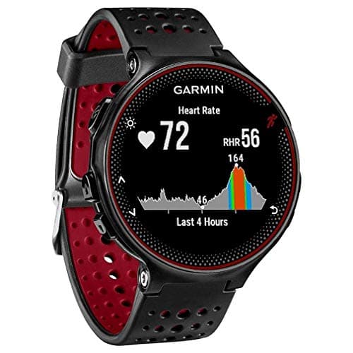 Garmin - Forerunner 235 - Montre de Running GPS avec Cardio au Poignet (Ecran : 1,23 pouces) - Noir/Rouge