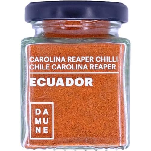 DAMUNE Carolina Reaper Poudre - 45g - Piment Chili le plus piquant du monde