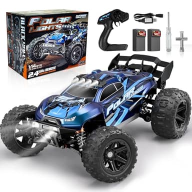 JOYTREKY Voiture Télécommandée 1:14 RC Adulte 4x4 Tout-Terrain 45KM/H Chenille Buggy Jouet de Passe-Temps