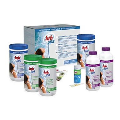Alice's Garden Kit Complet Traitement de l'eau au Chlore. Coffret d'entretien HTH pour Spa Gonflable