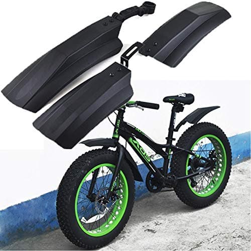 sgfd Garde-Boue de vélo de Neige 20 Pouces 26 Pouces Fat Bike Fender 2pcs Garde-Boue Avant Avant pour vélos VTT Vélo Garde-boues de vélo