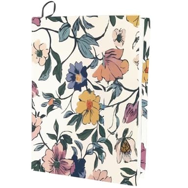 craspire Couverture de Livre Extensible à Fleurs Lavable et Réutilisable en Nylon de Grande Taille pour Livres Protection Élastique pour Cahiers Convient aux Livres à Couverture Rigide