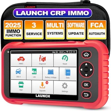 LAUNCH CRP IMMO OBD2 Appareil de diagnostic pour clés de voiture, lecteur de code 4 systèmes ENG/ABS/SRS/AT Scanner OBD avec 3 services de réinitialisation SAS/Oil/Throttle (4 systèmes + 3