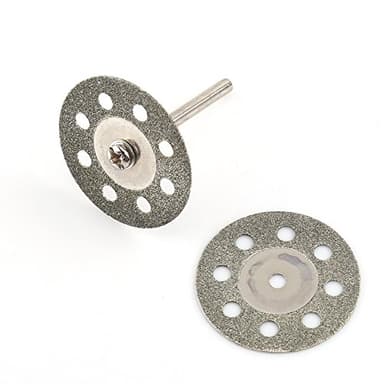Disques diamant Dremel, Disque dremel, Lot De 10 Disques De Coupe Diamant 30 Mm 8 Trous, Disques diamant Avec 2 Mandrins, Mini Disques à Tronçonner Découpe Pour Outils Rotatifs