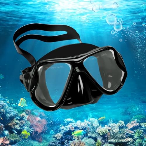 Masque Tuba Adulte, Masque Snorkeling 180° View HD Anti-buée, Masque de Plongée Panoramique Anti-Fuite, Masque Plongée Dry Professionnel Respiration Facile pour Hommes Femmes