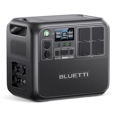 BLUETTI AC200L Station Électrique Portable, 2048Wh Batterie LiFePO4, Extensible à 8192Wh avec 4 Sorties CA de 2400W (3600W Power Lifting), Générateur Solaire pour Camping, Maison, les Urgences