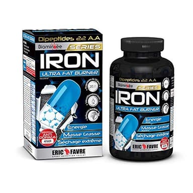 Brule Graisse IRON ULTRA FAT BURNER E.A.A Liquide - Complexe Biaminoée, Glavanoïd Puissant et Efficace - Minceur Femme et Homme- Laboratoire Français Eric Favre
