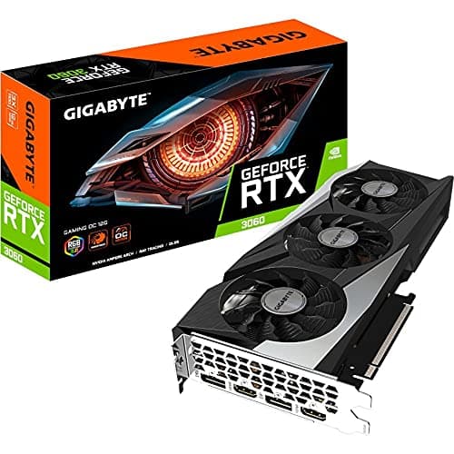 Gigabyte NVIDIA GeForce RTX 3060 GAMING OC V2 Carte graphique - 12GB GDDR6, 192-bit, PCI-E 4.0, 1837MHz Core Clock, RGB, 2x DP 1.4, 2 x HDMI 2.1, NVIDIA Ampere - GV-N3060GAMING OC-8GD
