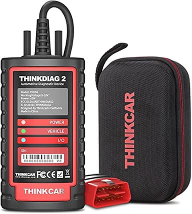 Thinkcar Valise Diagnostic Auto ThinkDiag 2, OBD-II français Fonctions avec 15 réinitialisation pour Systèmes Complets, Voiture Bluetooth 5.0 Soutien protocole Can-FD, Mise à Jour Gratuite 1 Ans