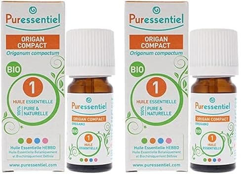 Puressentiel - Huile Essentielle Origan Compact - Bio - 100 pourcent pure et naturelle - HEBBD - 5 ml (L'emballage peut varier) (Lot de 2)