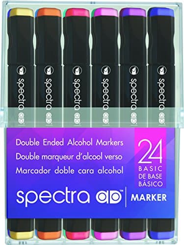 Chartpak Spectra Admarker Set 24 couleurs de base