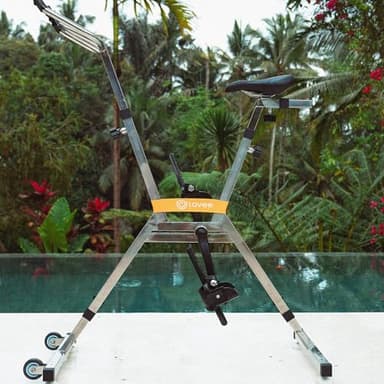 Lovee Aquabike II S'ajuste à Votre Taille de 1,5m à 1,98m Selle très Confortable Possibilité de régler l'intensité de pédalage Jaune Citron