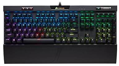 Corsair K70 RGB MK.2 Usb Clavier Mécanique Gaming (Cherry MX Silent: Lisse et silencieux, Rétro-Éclairage RGB Multicolore, AZERTY FR Layout) - Noir