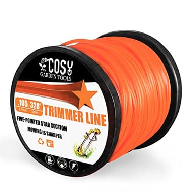 Fil de débroussailleuse Orange Pentagone Qualité Commerciale Corde Universelle en Nylon de qualité supérieure 2,7mm x 100m