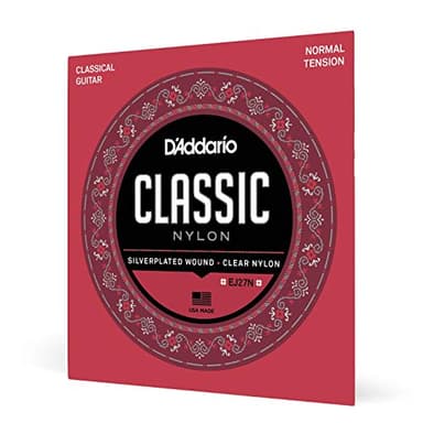 D'Addario Corde Guitare Classique - Cordes D'étude Pour Guitare Classique - EJ27N - Tension Normale, 1-Paquet
