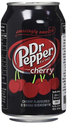 Dr Pepper Boisson Rafraîchissante au Cola aux Extraits Naturels de Cerise 350 g - Lot de 8