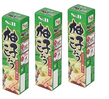 Yuzu Kosho, Yuzu Citrus & Green Pepper Pâte, assaisonnement japonais, 3 x 40 g