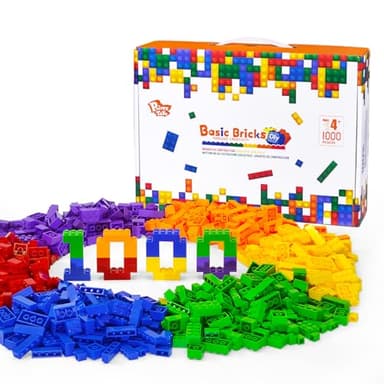 Pairez Toys Blocs de Construction 1000 pièces en Couleurs Arc-en-Ciel, Jouets de Briques Classiques génériques pour, et pour Les Enfants à partir de 4 Ans.