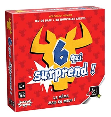Gigamic - Six Qui SURPREND, AMZIX Jeu de Carte A PARTIR DE 10 ANS