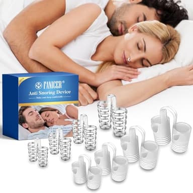 8 PCS Pince à Nez Anti Ronflement,Ecarteur Nasal Anti Ronflement Efficace,Dispositifs Anti-Ronflement Réutilisable,Améliore La Respiration Pour Sommeil, Pour Hommes Et Femmes
