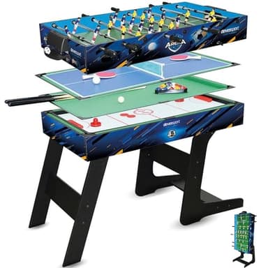 Devessport 4 en 1 - Sport Arena (Baby-Foot, Billard, air Hockey + ping-Pong)