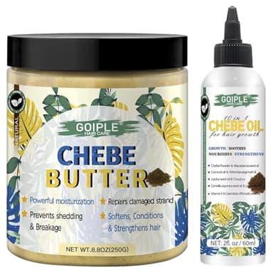 Beurre De Chebe Pour La Pousse Des Cheveux Beurre Capillaire Chebe Graisse Pour Cheveux Hommes, Femmes, Huile De Chebe Beurre De Chebe Pour Épaississement Des Cheveux, Beurre De Pousse Des