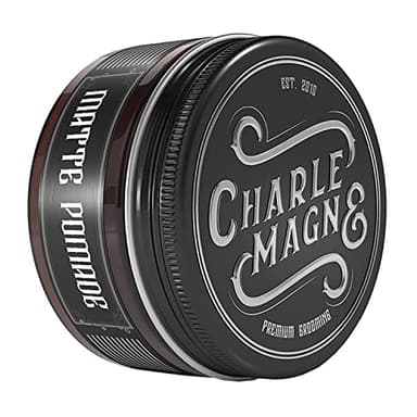 Charlemagne Pomade - Cire Cheveux Homme - Fixation forte - parfum agréable - Finition matte - Cire/Crème coiffante pour homme - 100ML - Qualité de barbier - Made in GER