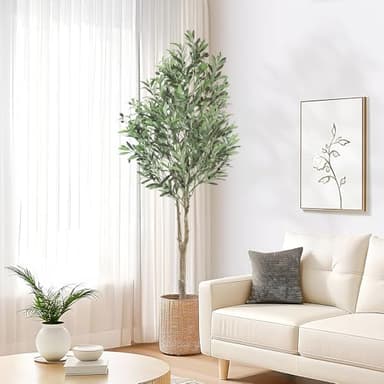 Oc'leaf Olivier Artificiel - 180cm Plante Artificielle, Grand Olivier, Décoration d'olivier pour la Maison, Salon, Chambre, Bureau, Jardin