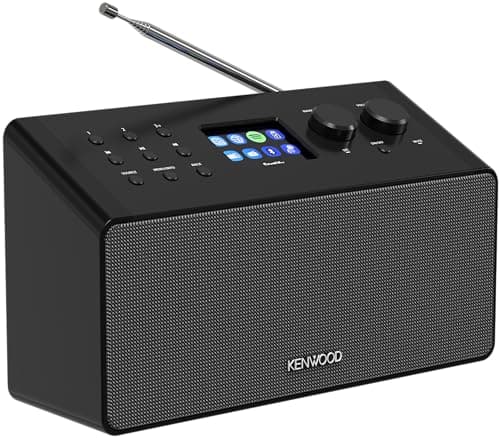 KENWOOD CR-ST90S - Radio intelligente avec batterie Li-Ion, écran couleur 2,4", radio Internet WiFi, DAB+, FM, Spotify, Bluetooth, 10 W RMS stéréo, USB, AUX-In, USB-C, Bassreflex, application OKTIV