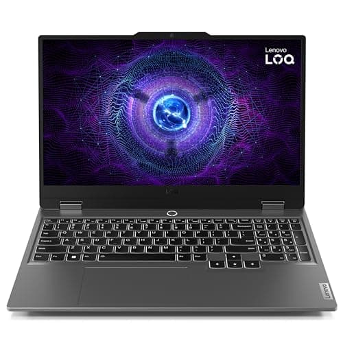 Lenovo LOQ 15IAX9 - Ordinateur Portable Gaming 15.6'' FHD 144Hz (Intel Core i5-12450HX, RAM 16Go, SSD 512Go, NVIDIA GeForce RTX 4050-6GB, Windows 11 Home) Clavier AZERTY Français - Gris Lunaire