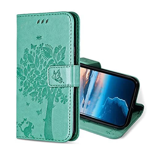 KANVOOS Coque pour Samsung Galaxy A54 5G, Etui Protection Housse Premium en Cuir PU, Antichoc Étui à Rabat Portefeuille Flip Case pour Samsung A54 5G (Vert)