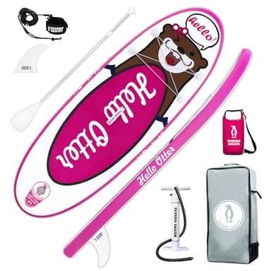 Tuxedo Sailor Planche de Stand Up Paddle Gonflable Sup Paddle Board Gonflable avec Accessoires Complets Planche de Paddle Gonflable Adultes et Enfants (Children Pink)