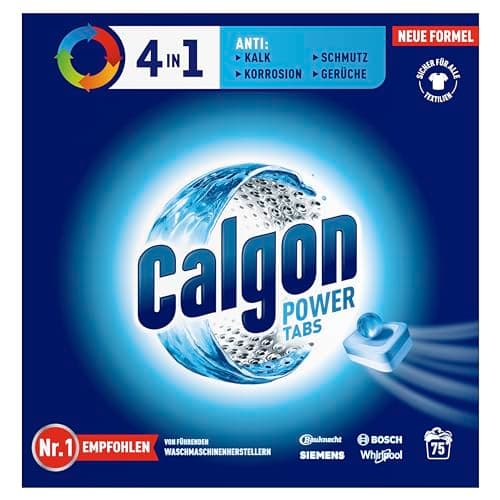CALGON 4en1 Pastilles Anticalcaire Nettoyant pour Lave-linge - 75 tablettes