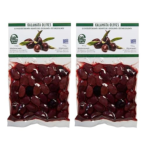 TrofoPlan Olives Kalamata Grecques, Paquet de 2 x 200 g