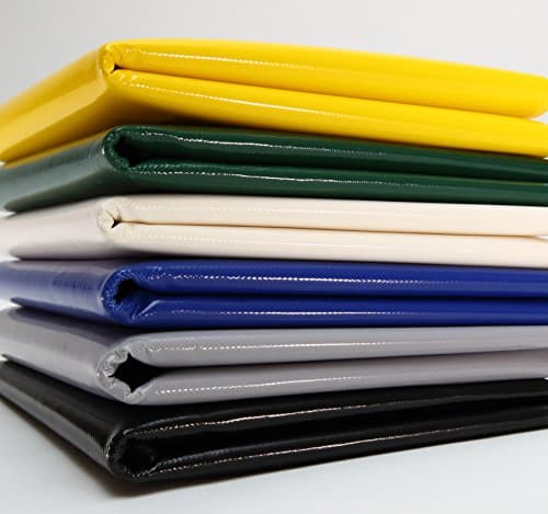 (2,5 m de Large) bâche de Camion/bâche PVC 680g/m² - 700g/m² - Vendue au mètre sans Oeillets, bâche en Tissu bâche de Protection Industrielle (Noir RAL9005)