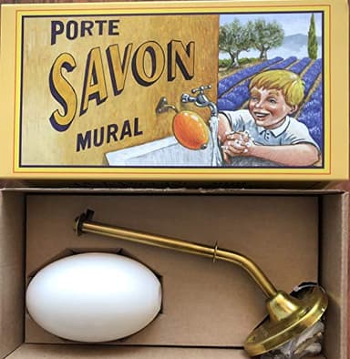 BARBACADO Porte Savon Mural écolier. Pur Végétal. Senteur Fleur de Coton. Fabrication Française.