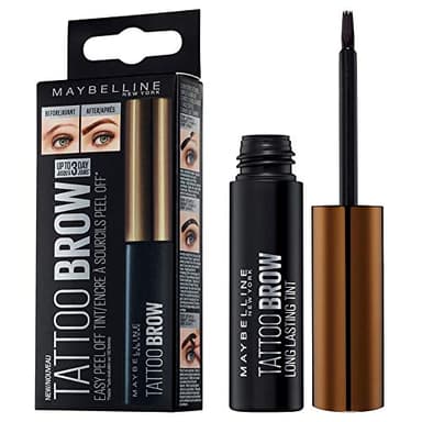 Maybelline New York Tattoo Brow Peel Off Gel Teinte semi-permanente, imperméable, dure jusqu'à 3 jours, couleur marron chaud