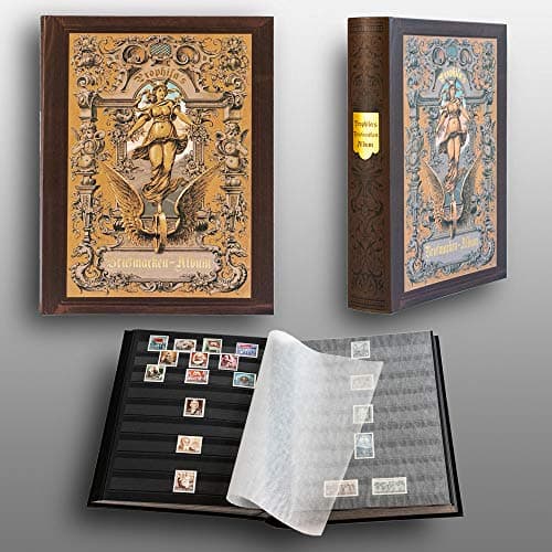 Prophila Album Nostalgique pour Timbres, 60 Pages, intérieur Noir