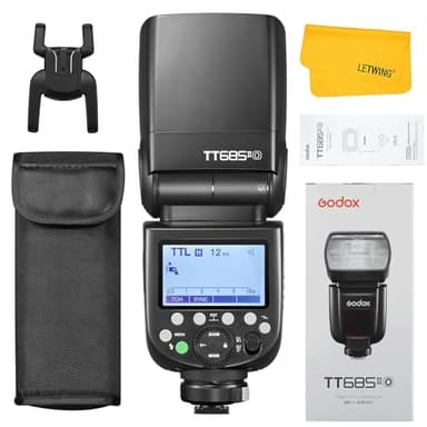 Godox TT685II TT685II-O TTL Flash pour Olympus, HSS 1/8000s TTL Flash pour appareils Photo Panasonic, Conversion Instantanée TCM, 2.4G sans Fil Speedlite Compatible pour Panasonic Olympus Caméra